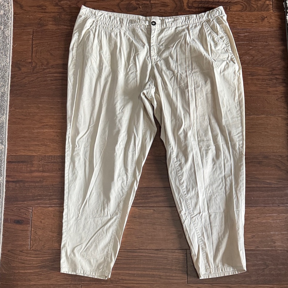 Lane Bryant Women’s Khaki Pants Size 22 Plus Casual Straight Leg Beige